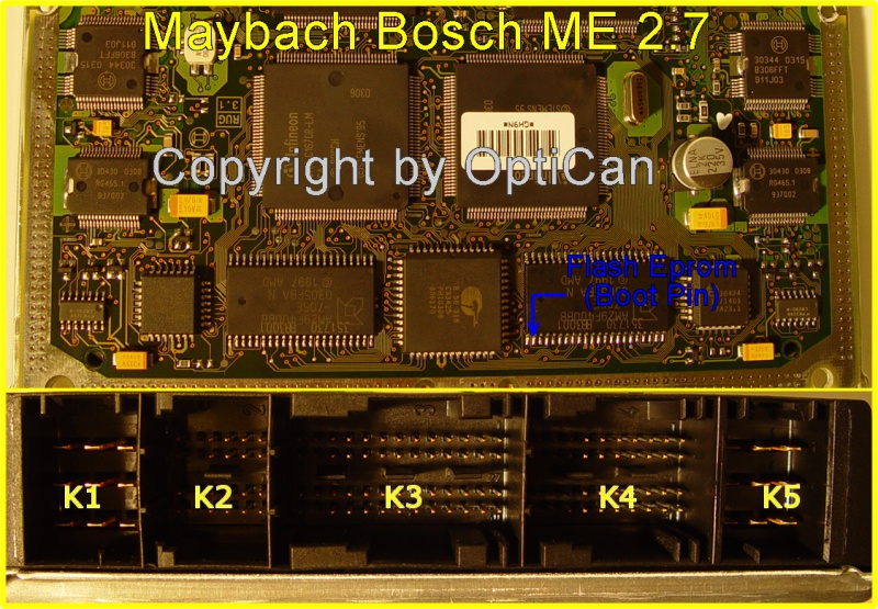 Bosch ME 2.7 (Maybach) pinout diagram 2